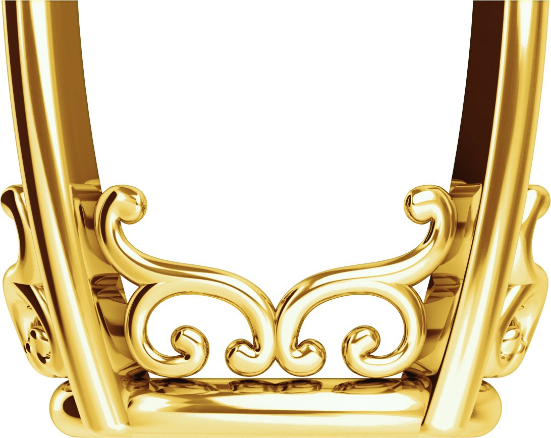 Vintage-Inspired Scroll Basket Setting