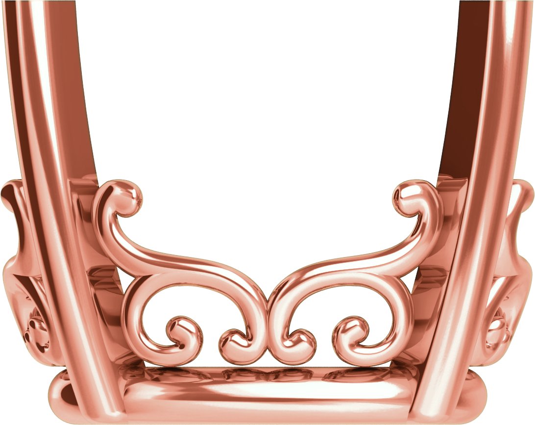 Vintage-Inspired Scroll Basket Setting