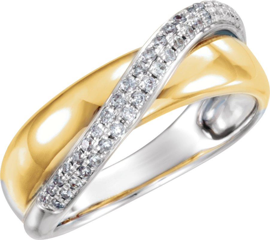 14K Yellow/White 1/5 CTW Natural Diamond Ring