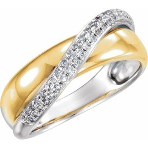 14K Yellow/White 1/5 CTW Natural Diamond Ring