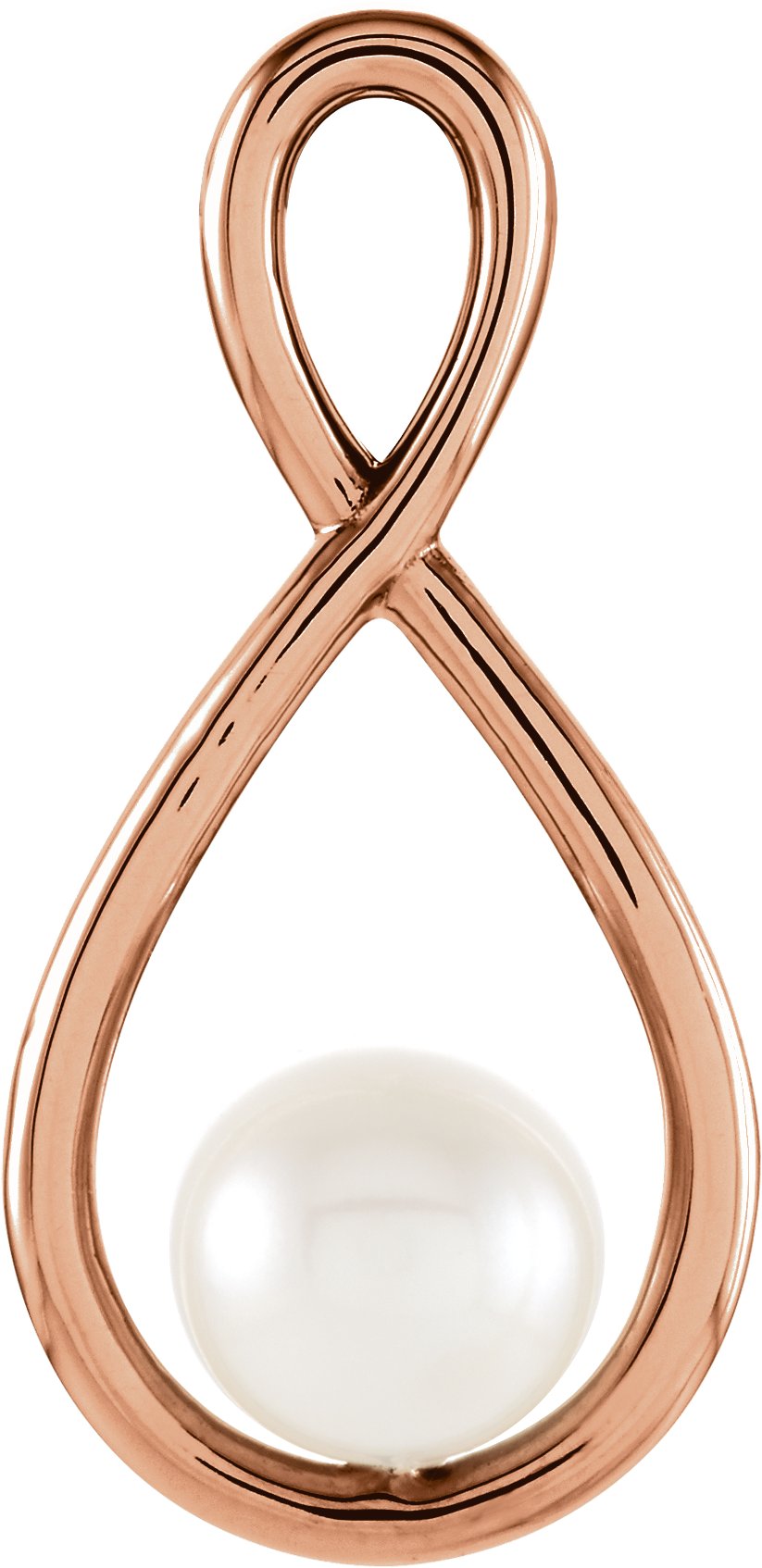 14K Rose Freshwater Cultured Pearl Pendant Ref. 9291146