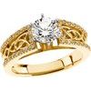 14K Yellow 1.25 CTW Diamond Celtic Inspired Engagement Ring Ref 2404064
