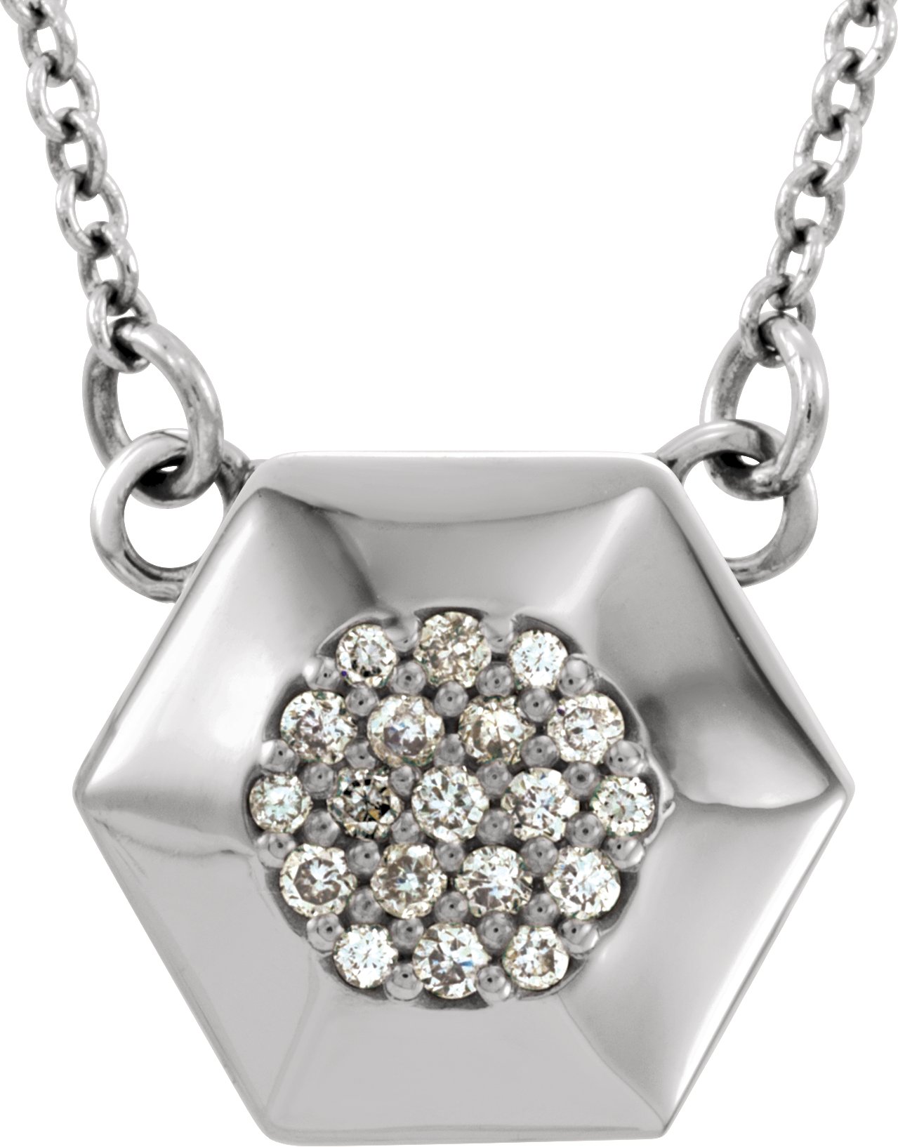 Geometric Cluster Necklace