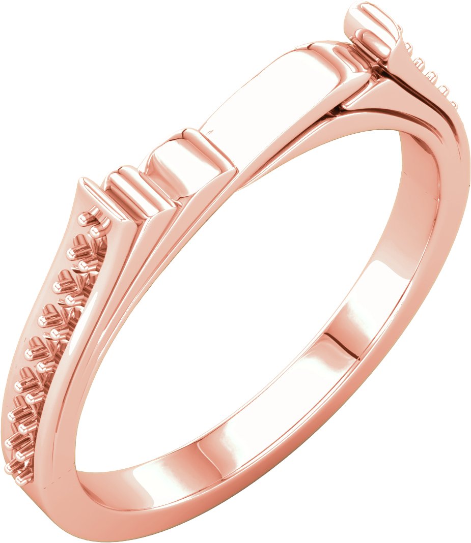 Vintage-Inspired Accented Cathedral Peg Shank