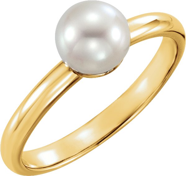 Gemstone Fashion | Solitaire Pearl Ring