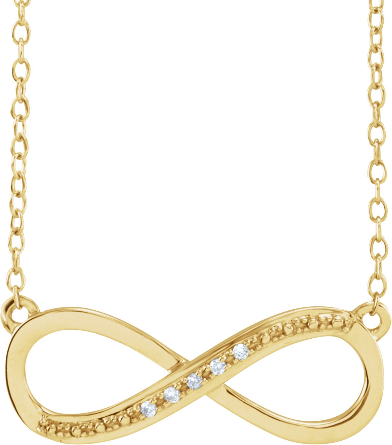 14K Yellow .025 CTW Natural Diamond 16-18 Necklace