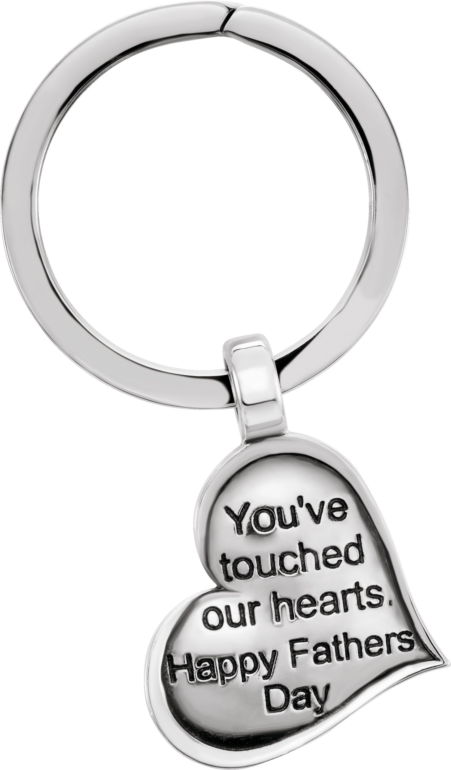 Happy Father's Day Heart Keychain
