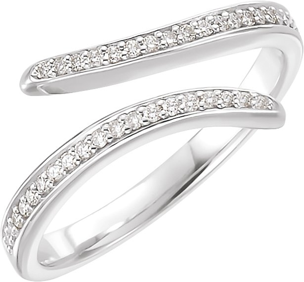 14K White 1/6 CTW Diamond Ring