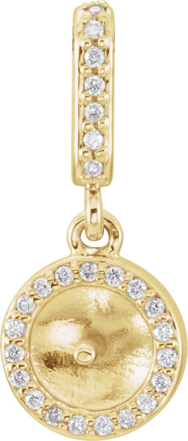 Halo-Style Pearl Pendant
