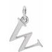 Sterling Silver Lowercase Initial w 16