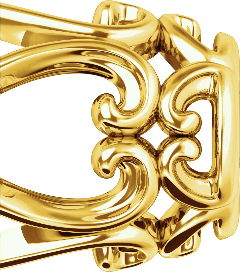 Кръгъл 4-Prong Scroll Earring Setting