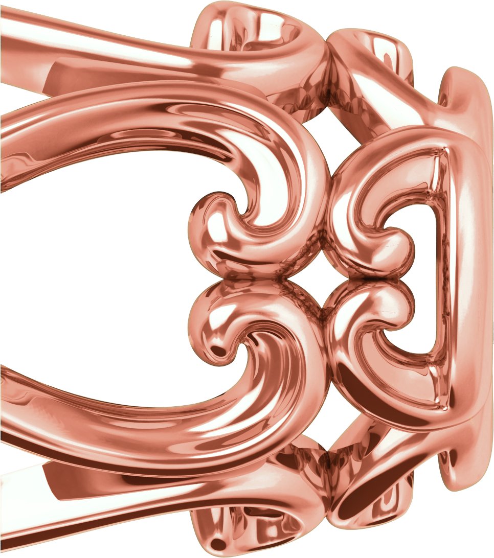 Кръгъл 4-Prong Scroll Earring Setting