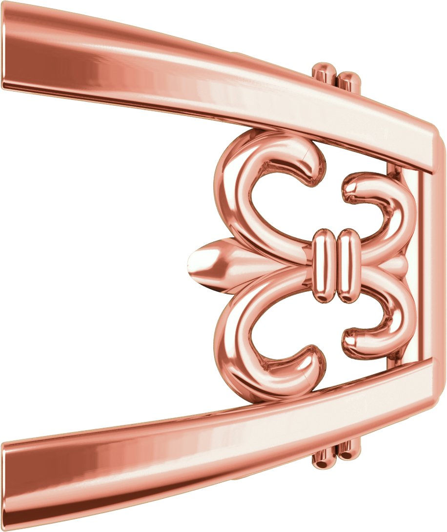 4-Prong Fleur-de-lis Earring Setting