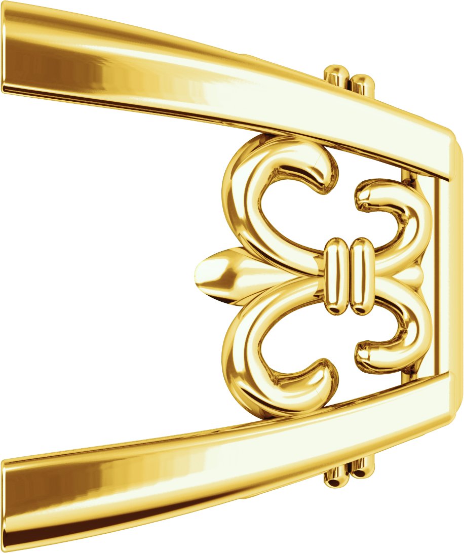 4-Prong Fleur-de-lis Earring Setting