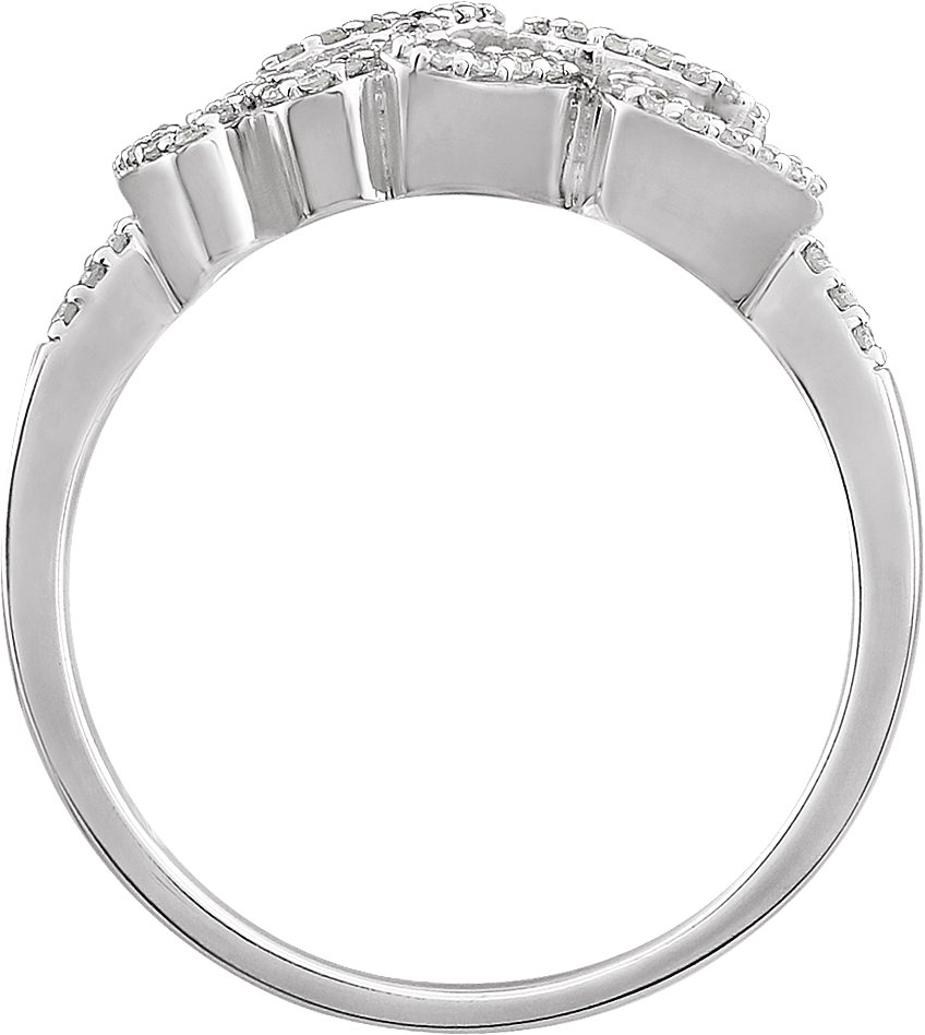 14K White 1/6 CTW Diamond Ring