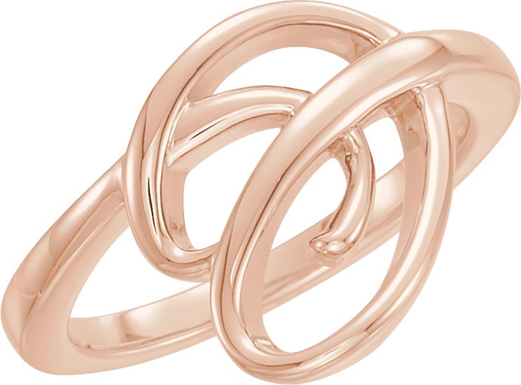 14K Rose Freeform Ring