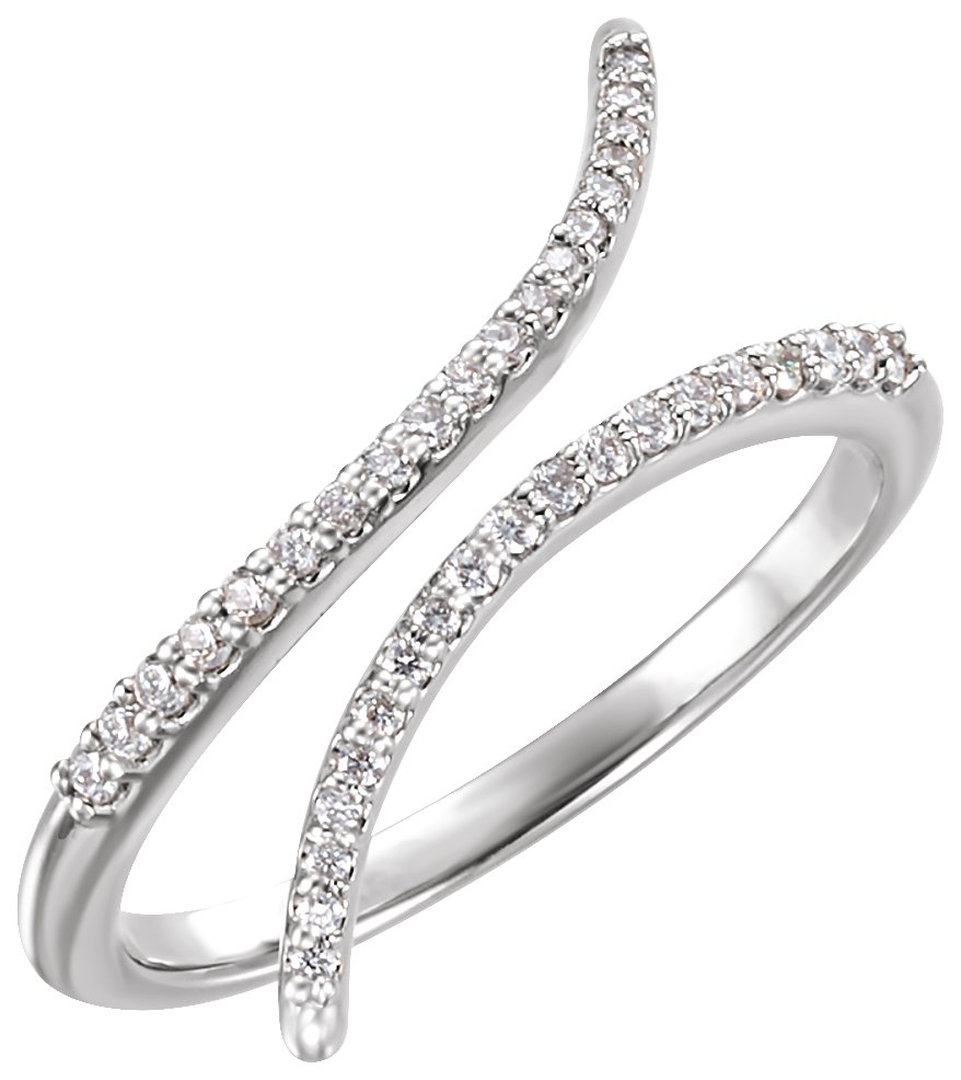 14K White 1/6 CTW Diamond Ring