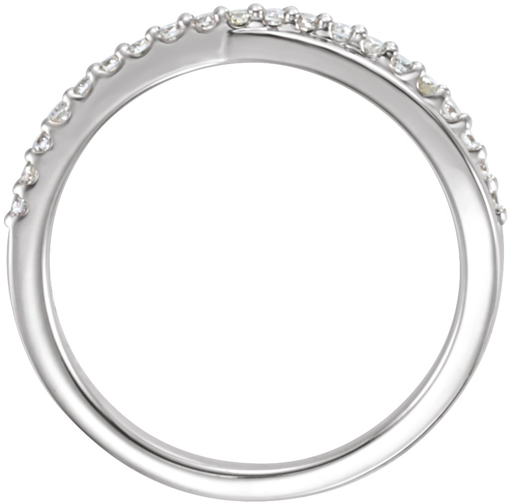 Platinum 1/5 CTW Natural Diamond Criss-Cross Ring