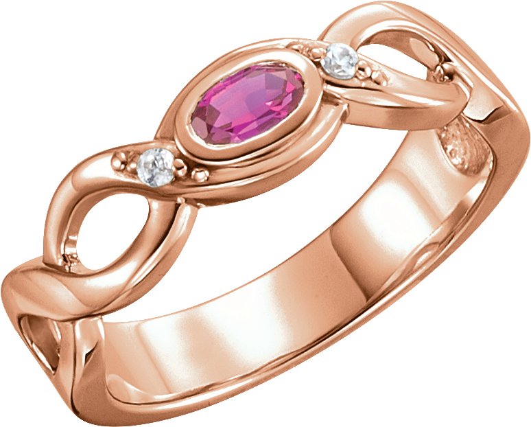 Family Bezel-Set Ring
