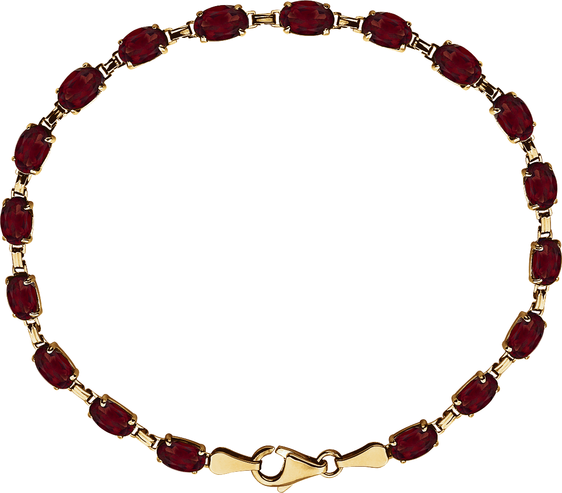garnet tennis bracelet