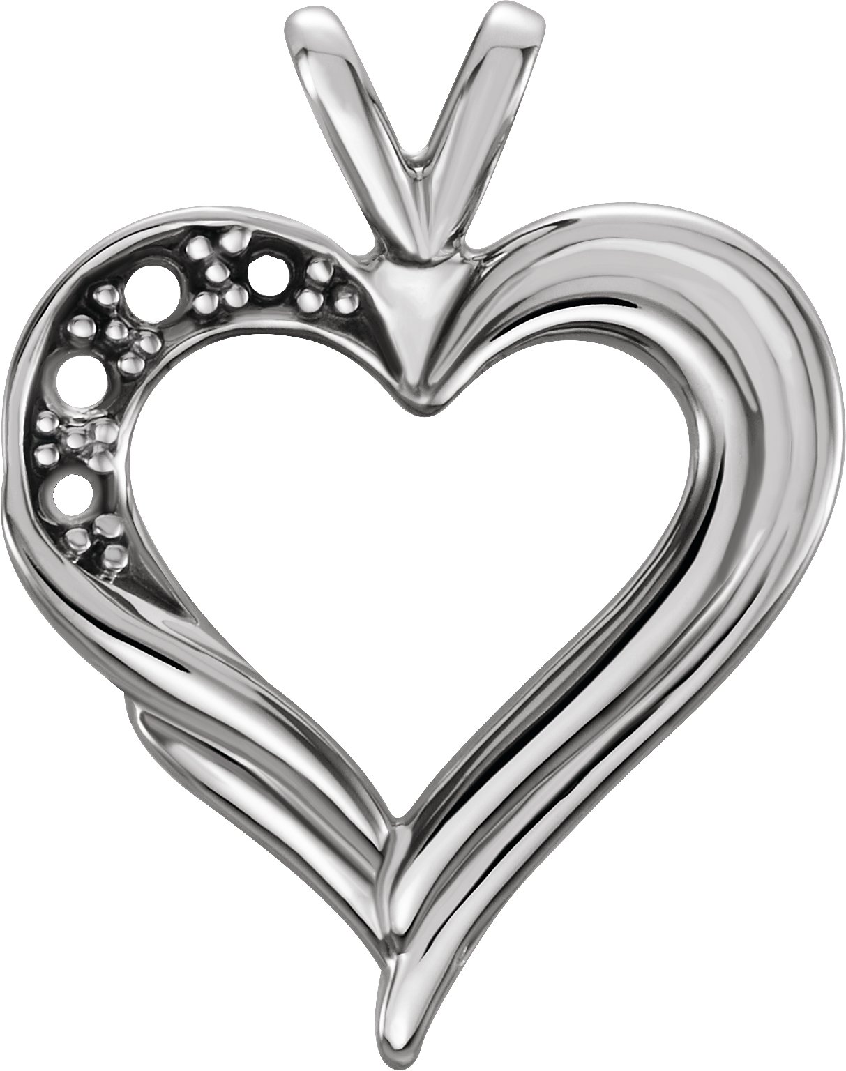 Accented Heart Pendant