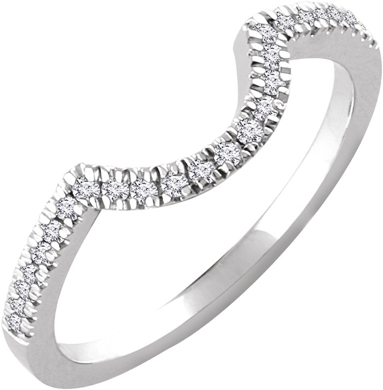 14K White 1/5 CTW Natural Diamond Matching Band