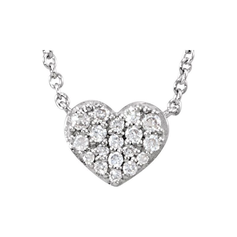 Cluster Heart Necklace