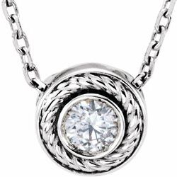 Diamond Rope Slide Necklace or Pendant Mounting