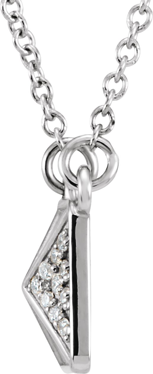 .05 CTW Natural Diamond 16 1/2" Necklace view 2