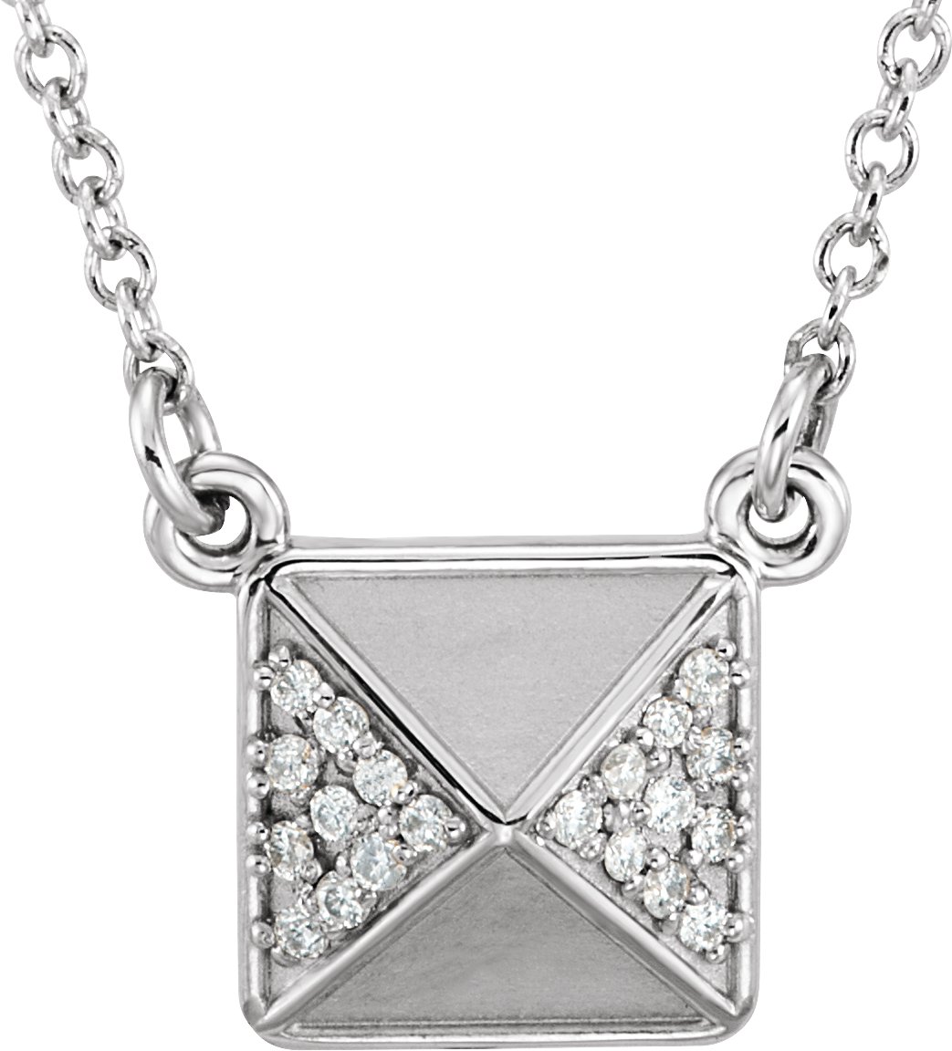.05 CTW Natural Diamond 16 1/2" Necklace
