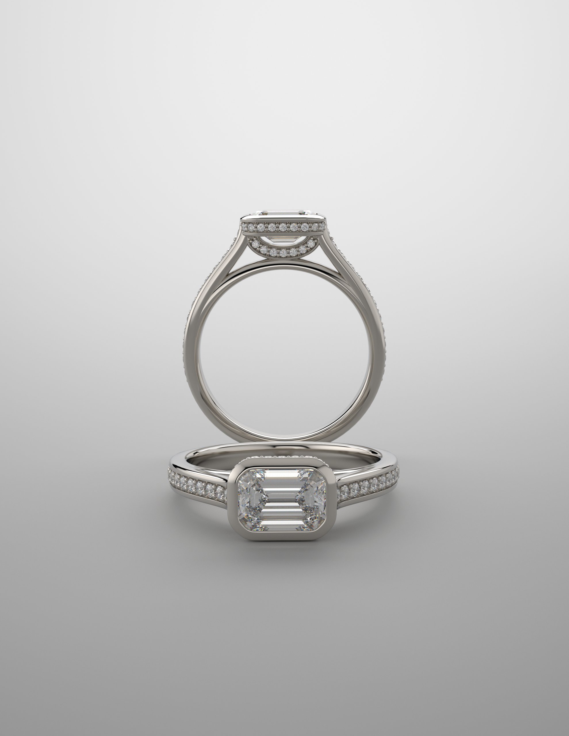 Zásnubný prsteň - neosadený