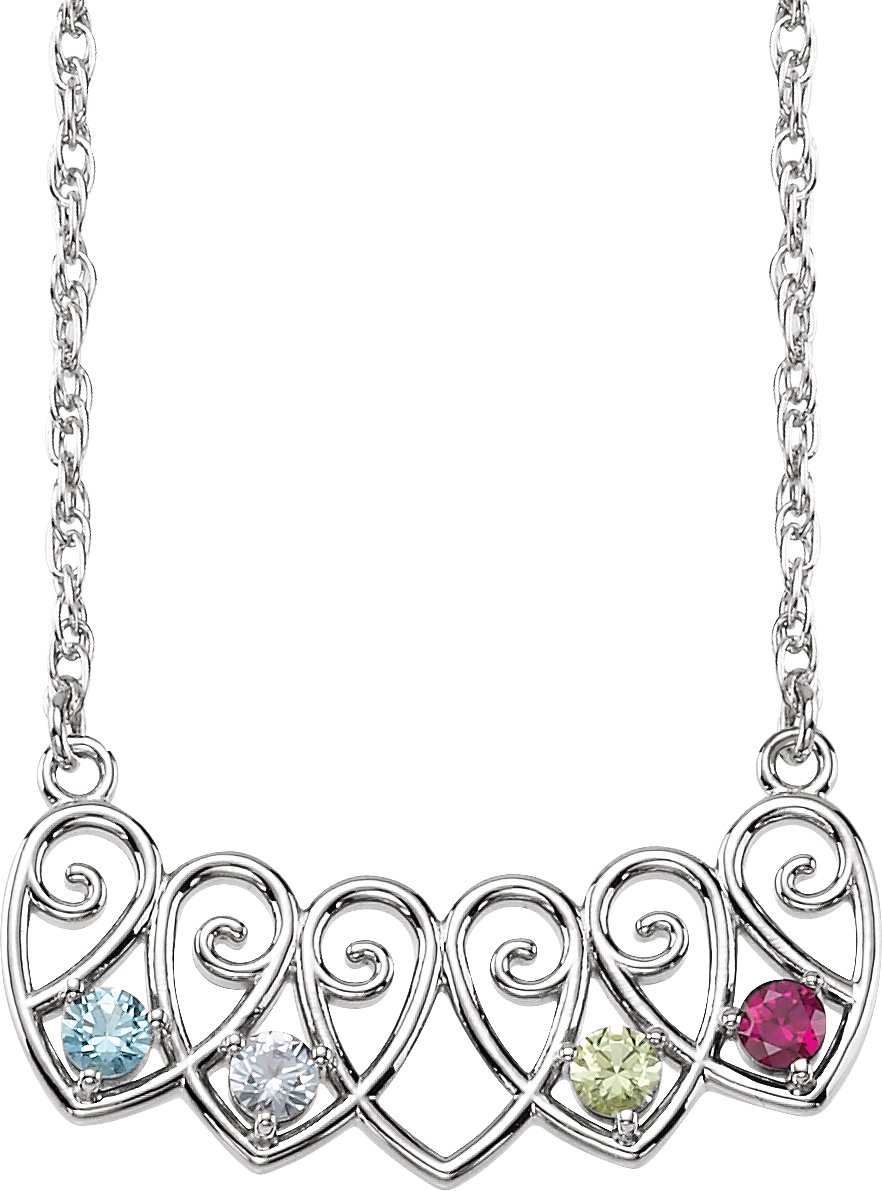 Family Heart Necklace or Center