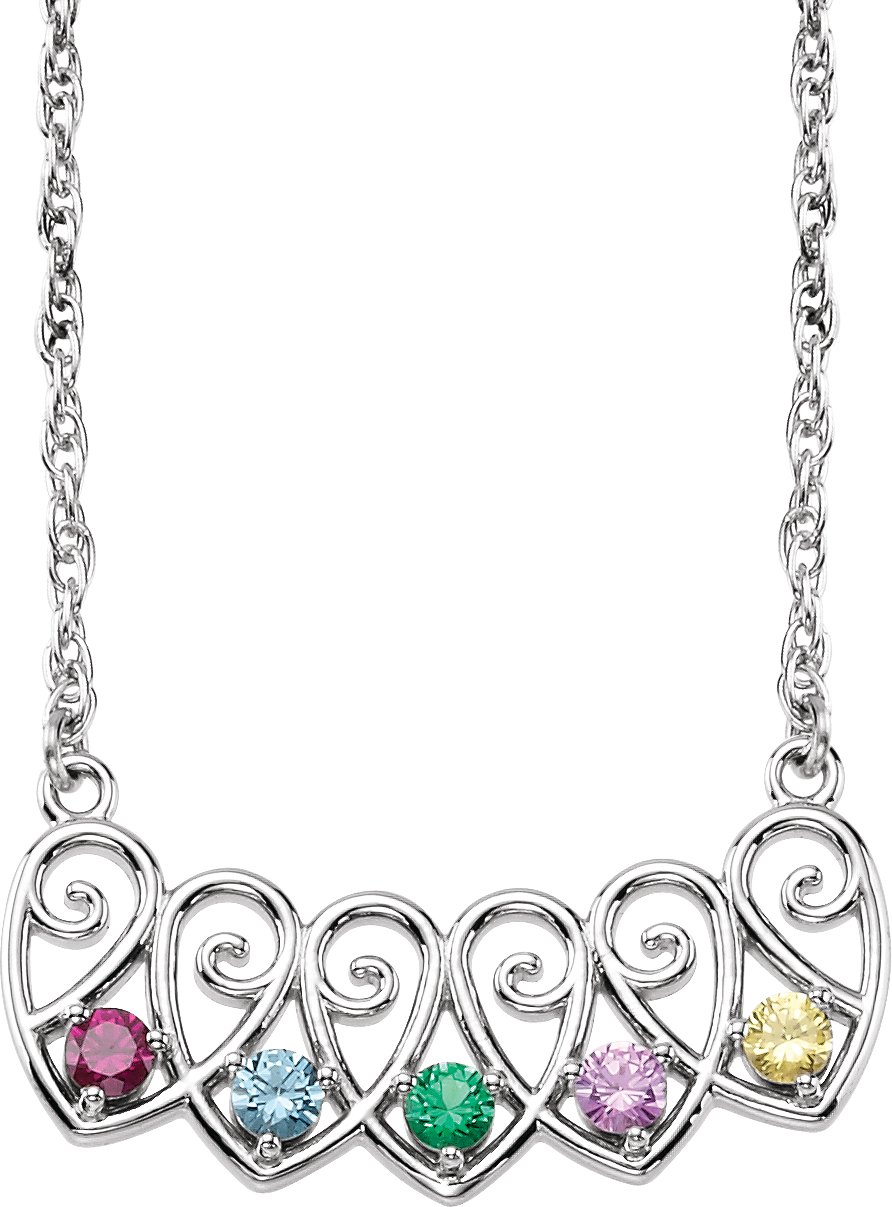 Family Heart Necklace or Center