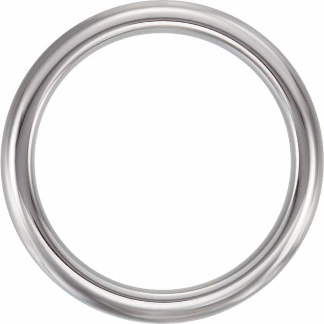 Tungsten 4 mm Half Round Band Size 10
