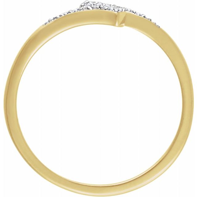 14K Yellow 1/10 CTW Natural Diamond Ring 