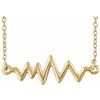 14K Yellow Heartbeat 16 18 inch Necklace Ref. 12058192