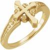 Gold Cross Ring 13 mm Ref 173799