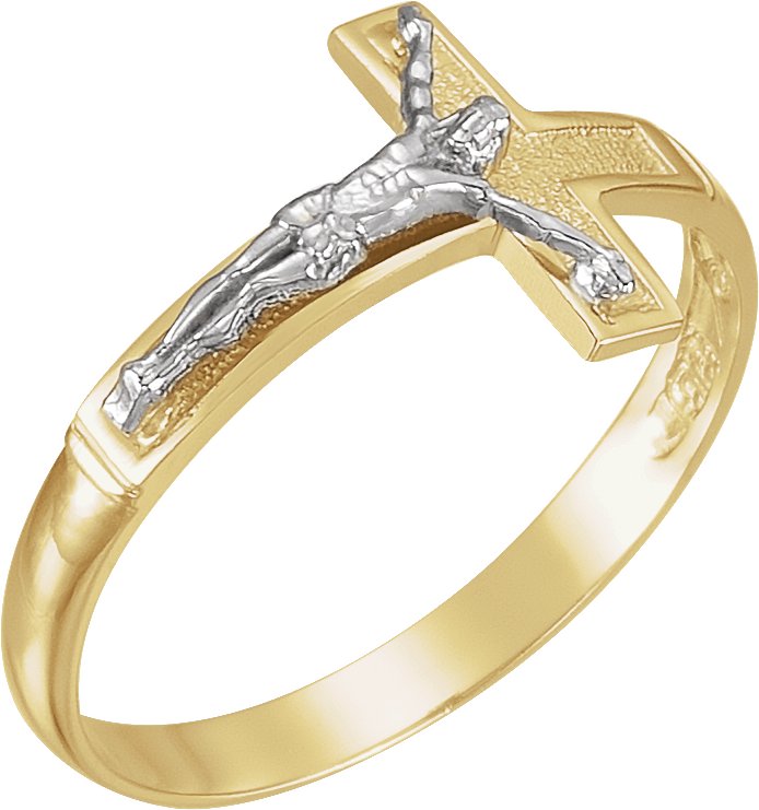 Two Tone Crucifix Ring Ref 239986