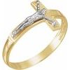 Two Tone Crucifix Ring Ref 239986