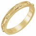 14K Yellow Rosary Ring Size 5