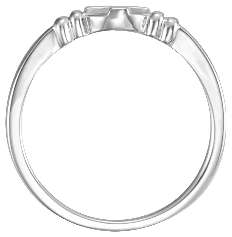 Sterling Silver Cross Chastity Ring