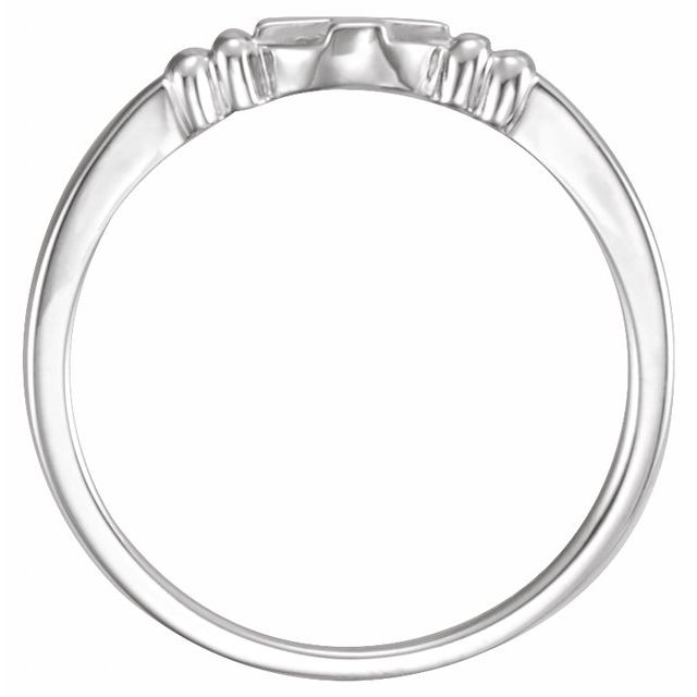 Sterling Silver Cross Chastity Ring