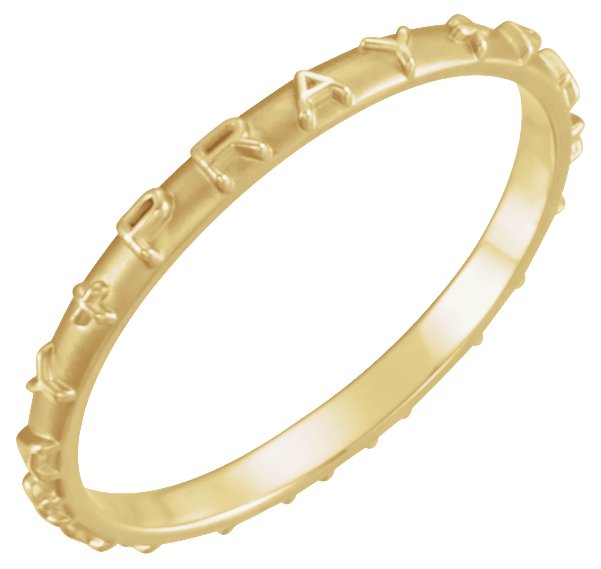 14K Yellow Prayer Ring