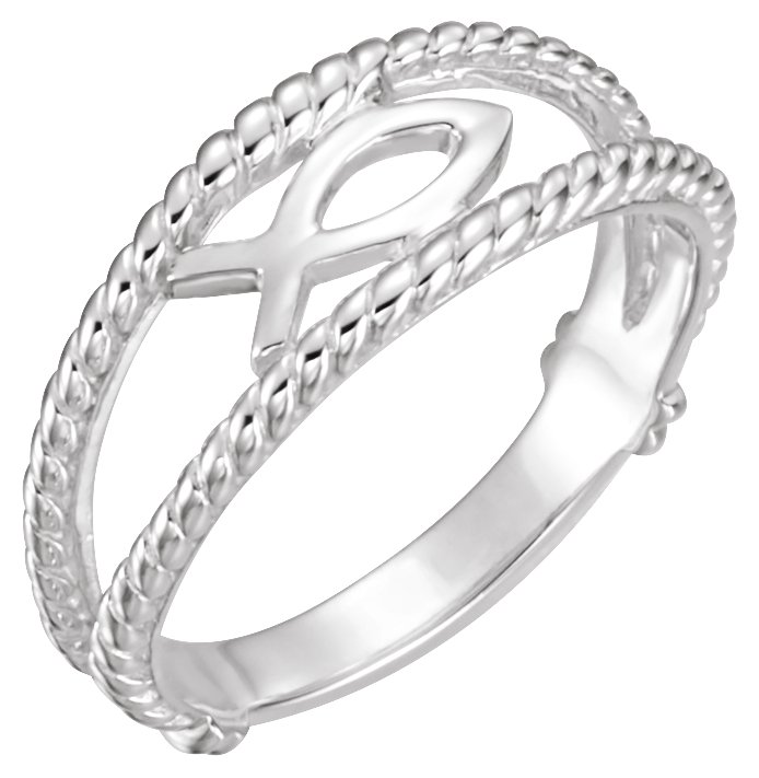 SS Ichthus Fish Ring Ref 647115