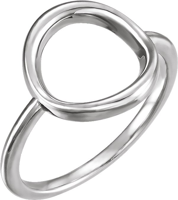 Sterling Silver Circle Ring 