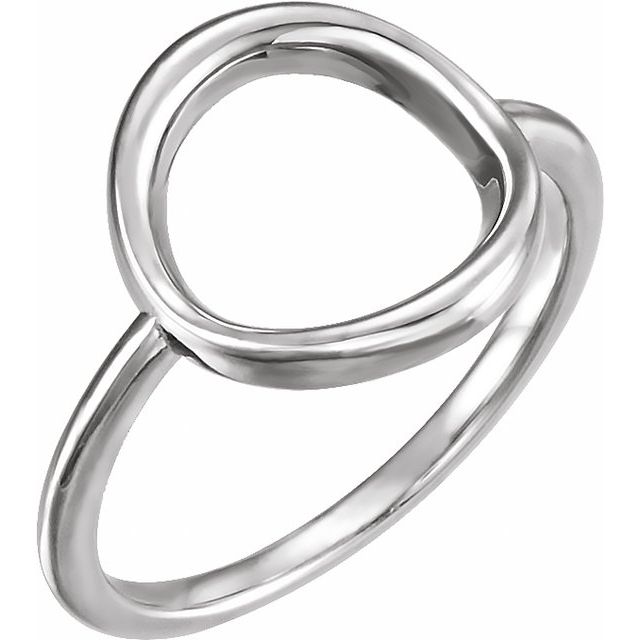 Sterling Silver Circle Ring 