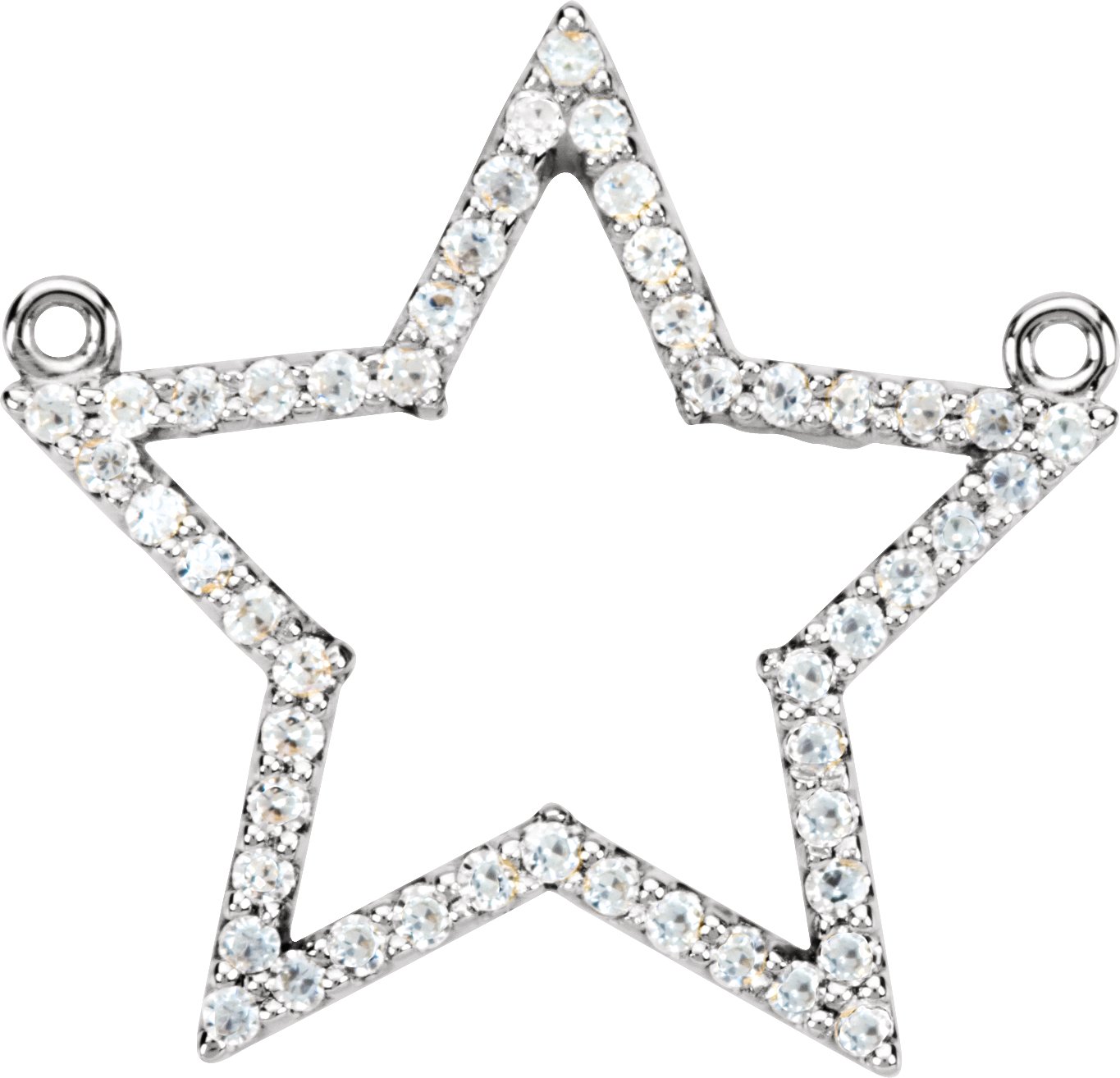 Petite Star Necklace Center Mounting