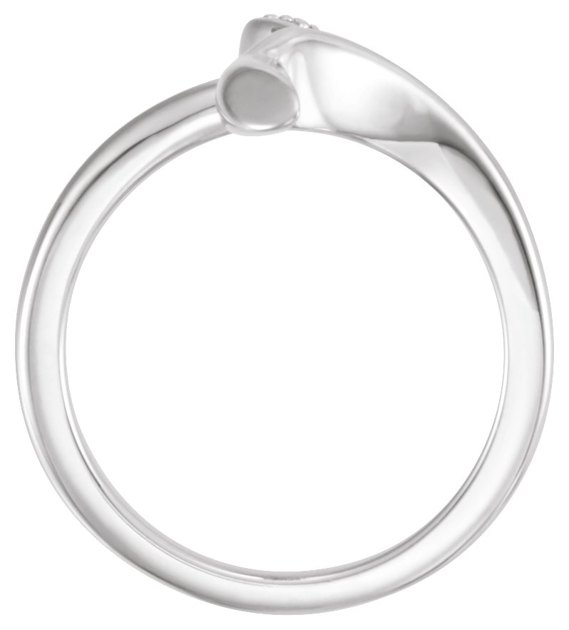 .03 CTW Natural Diamond Cross Ring view 2