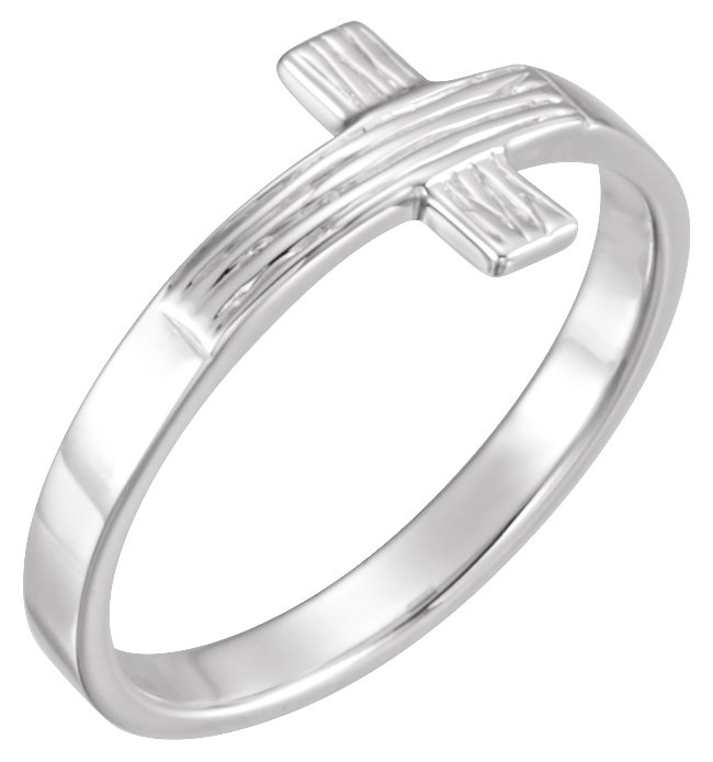 The Rugged Cross Chastity Ring for Ladies 9.5mm Ref 867421