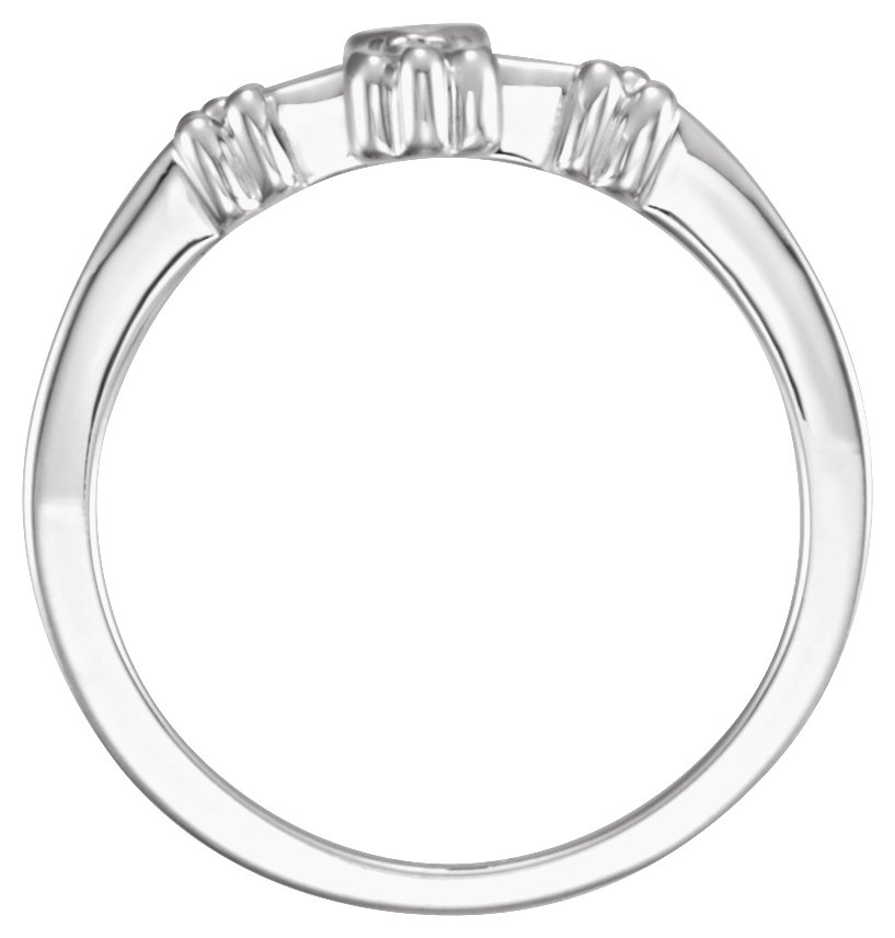 .005 CTW Natural Diamond Cross Ring view 2